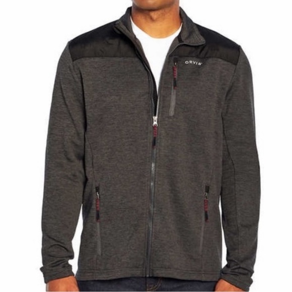 - NWTOrvis XXL Bonded mesh full zip jacket  Charcoal Red grey - Picture 1 of 12